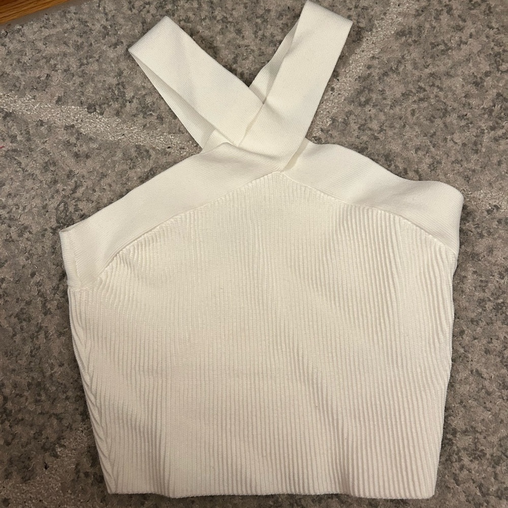 Aritzia Babaton Sculpt Knit Top – Cross Neck, M - Picture 2 of 6